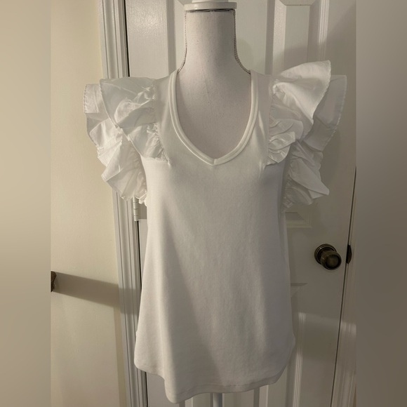 Chico's Tops - Chico’s Flutter Cap Sleeve Top NWT!